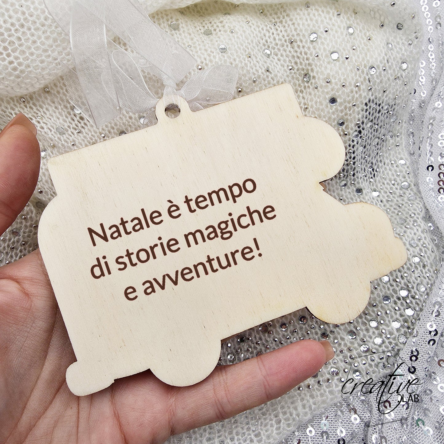 Pallina Natalizia Camper per la famiglia, personalizzabile