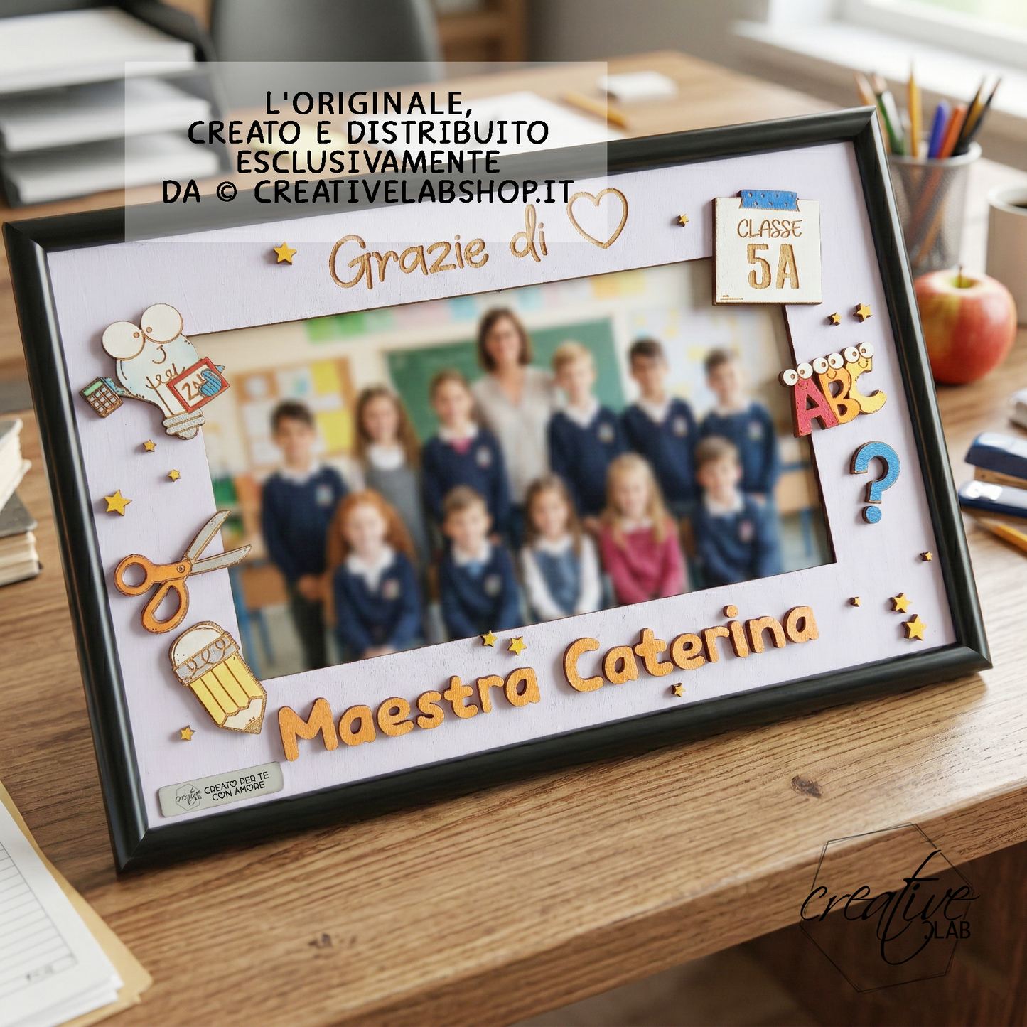 Cornice per insegnante, personalizzabile