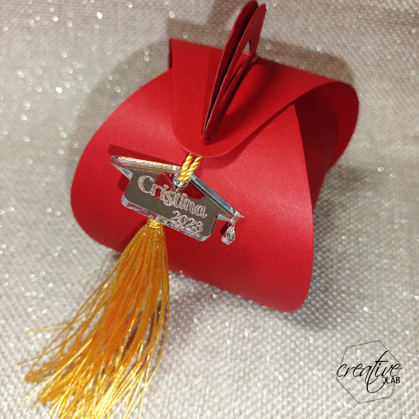 Bomboniera per laurea, personalizzabile