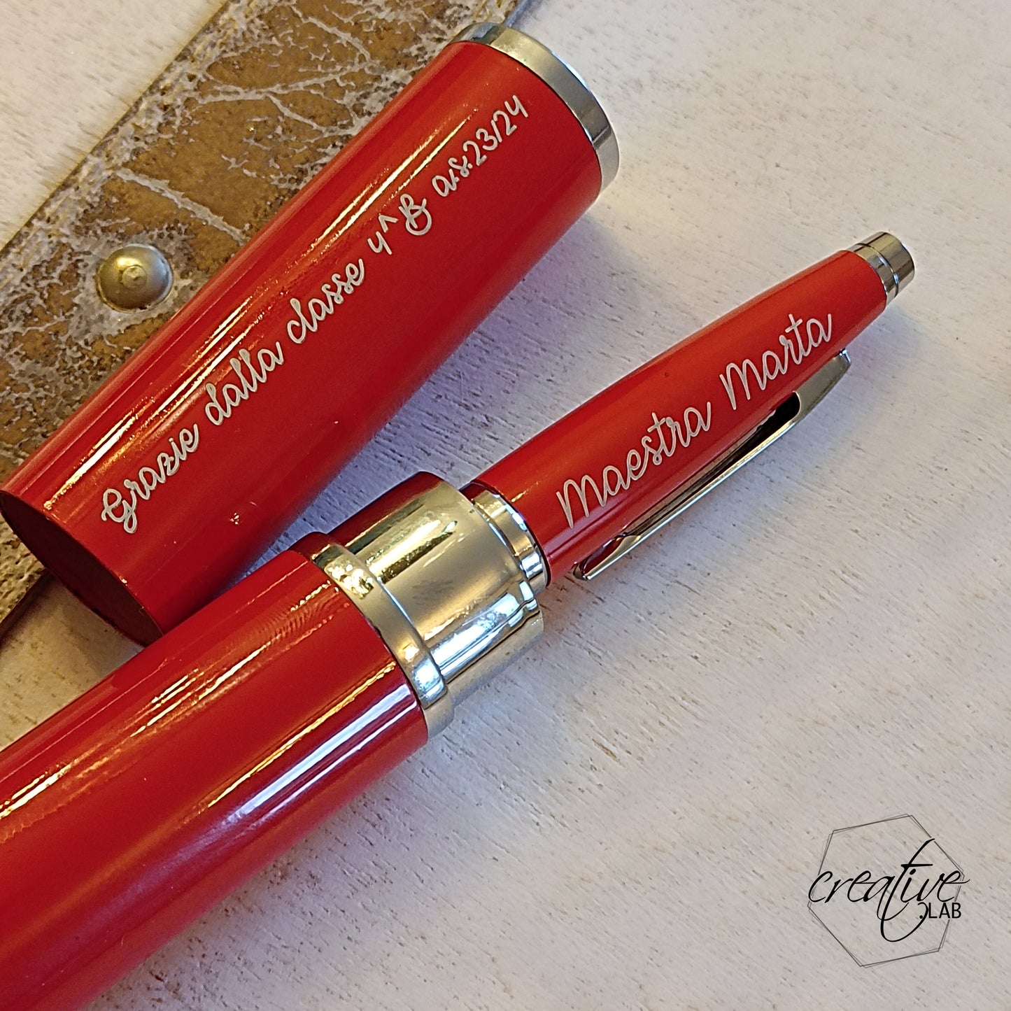 Elegante penna con custodia, personalizzabili