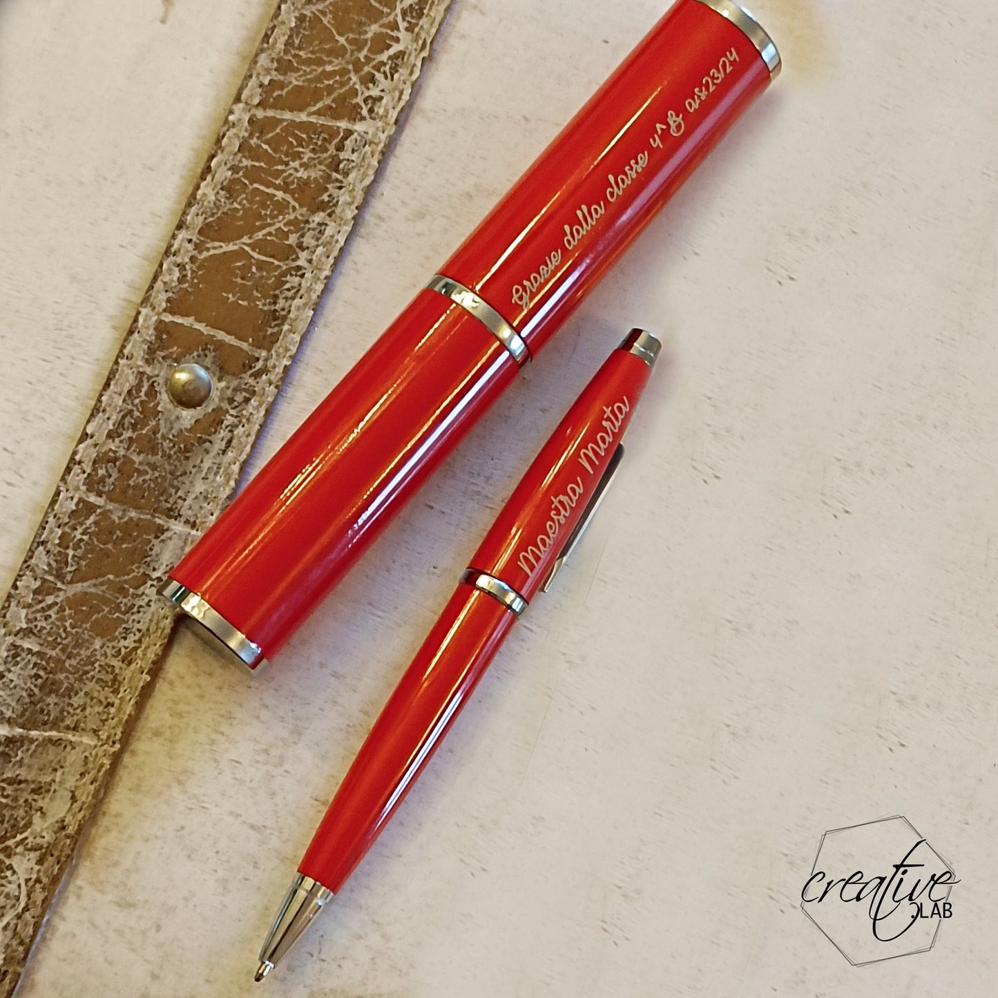 Elegante penna con custodia, personalizzabili