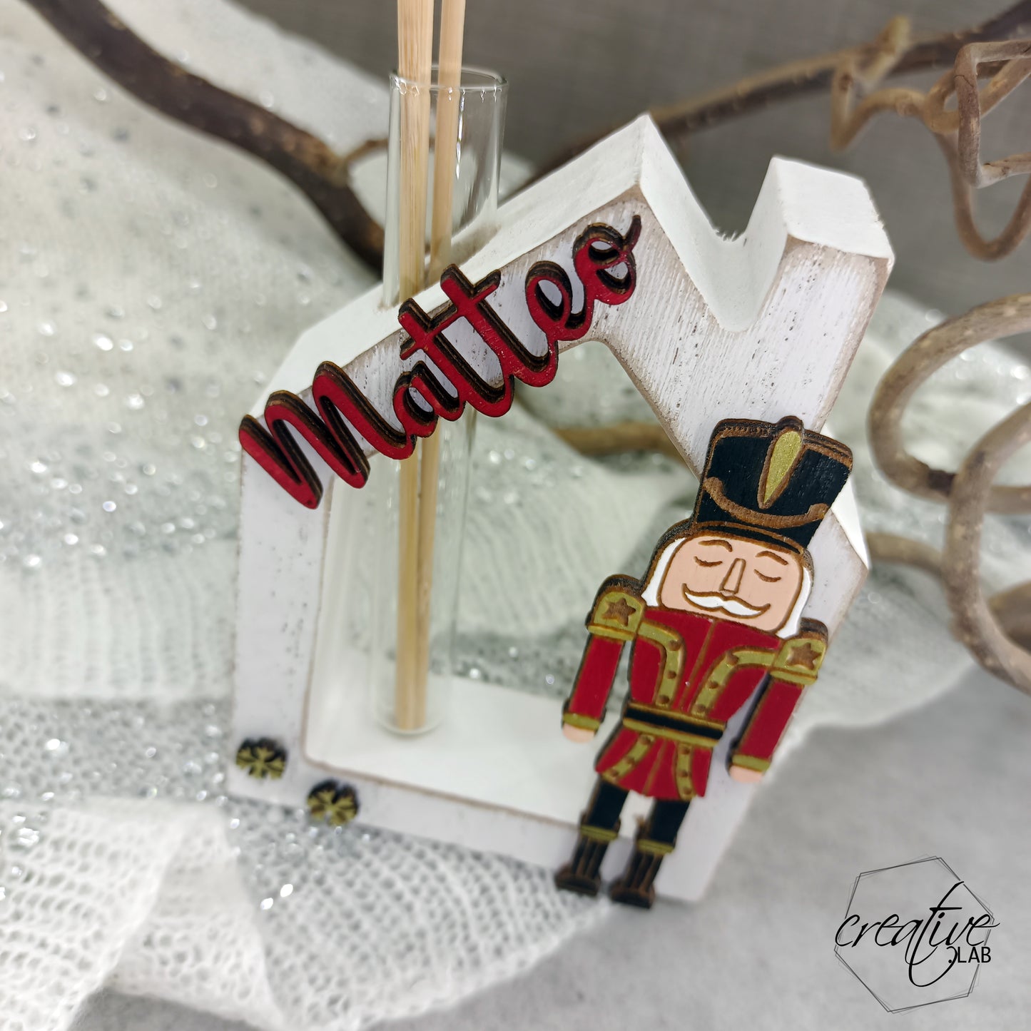 Profumatore d'ambienti natalizio- grafica soldatino