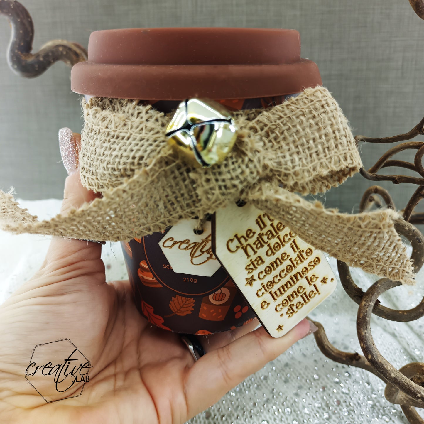 Candela Mug Pumpkin Pie Latte, personalizzabile