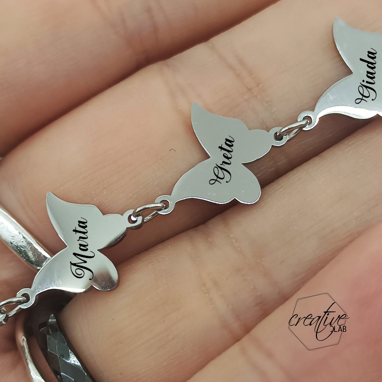 Bracciale con farfalle personalizzabili (G19)