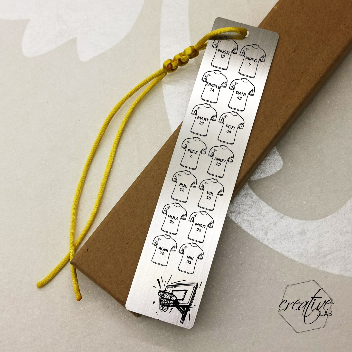 Segnalibro per mister/coach, personalizzabile - grafica magliette