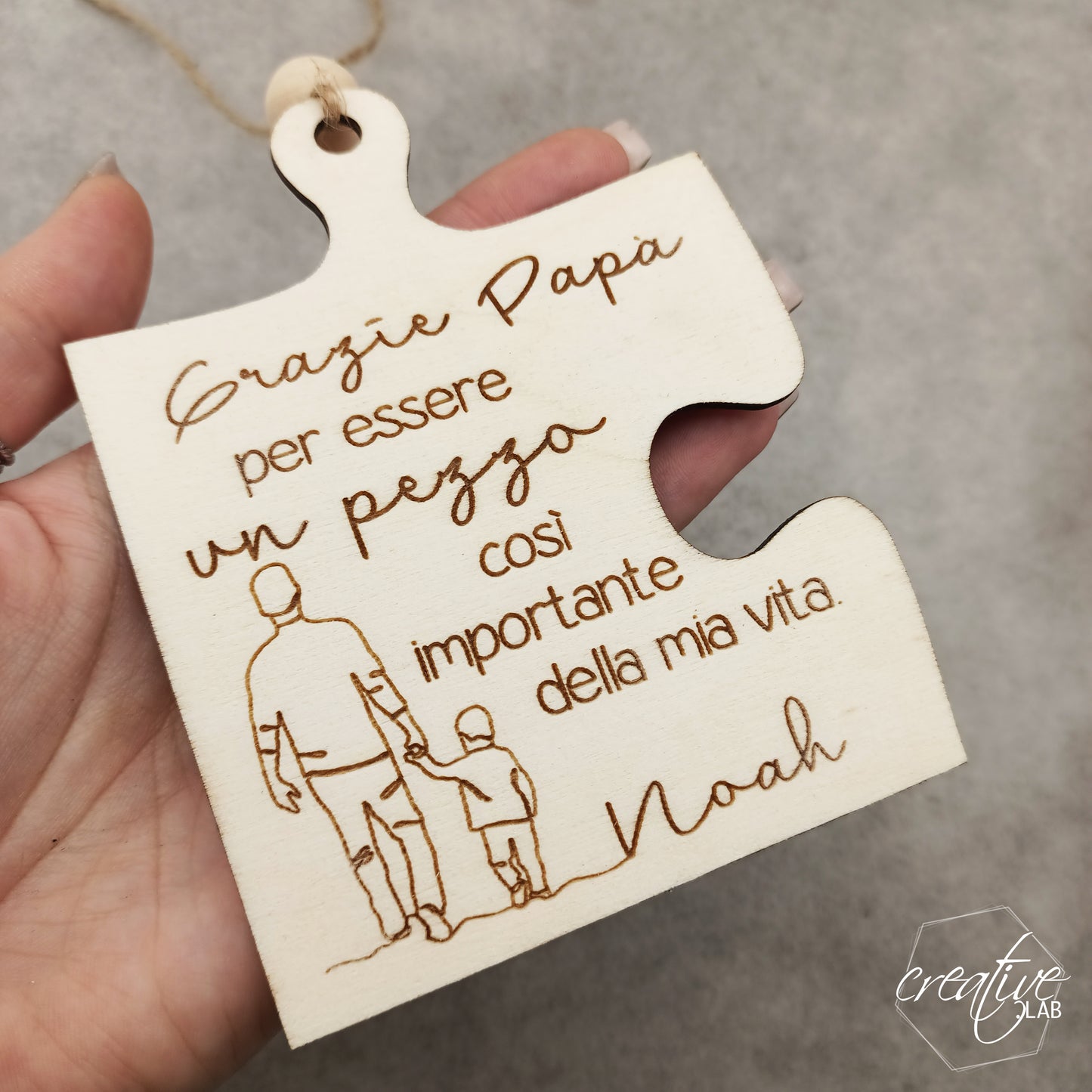 Puzzle per papà, personalizzabile