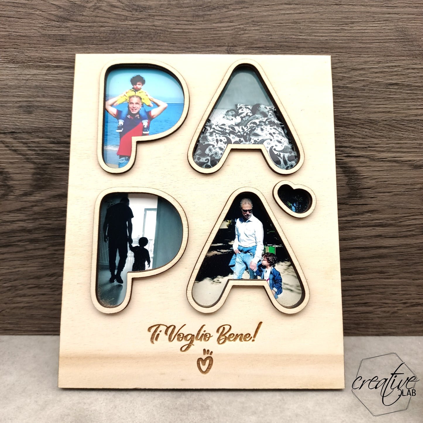 Targa per papà con foto