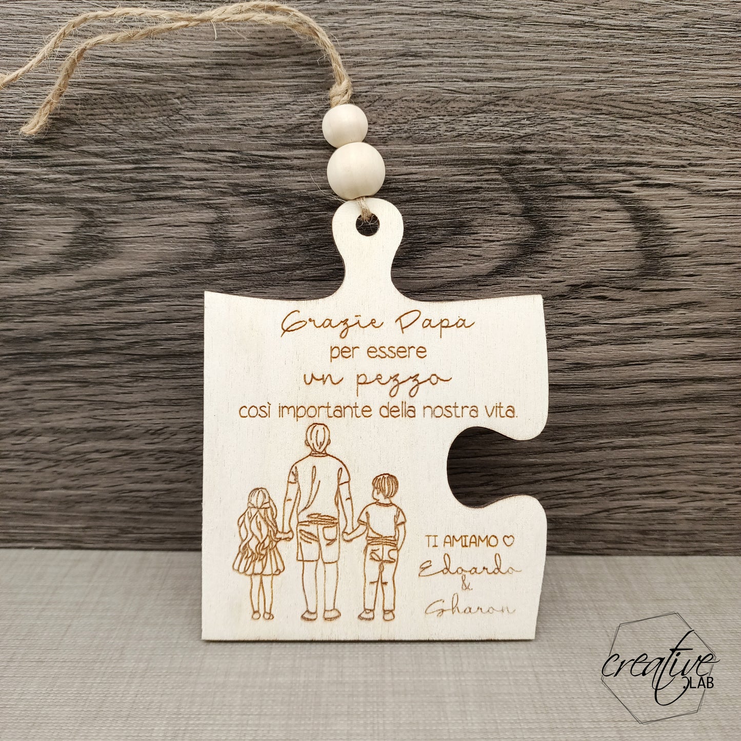 Puzzle per papà, personalizzabile