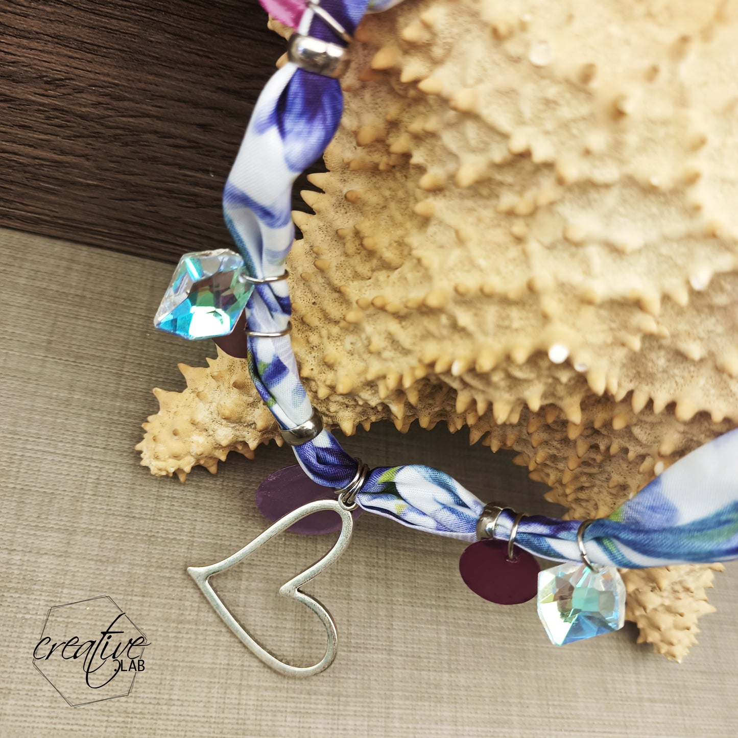 Collana/Bracciale/Cavigliera Good Vibe Vagabonda Madreperla - celeste