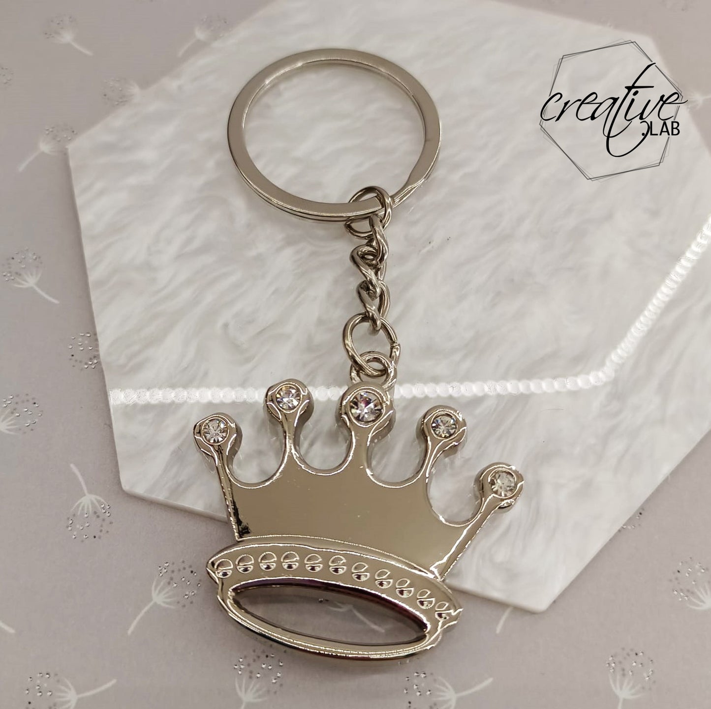 Portachiavi corona da personalizzare (R28)