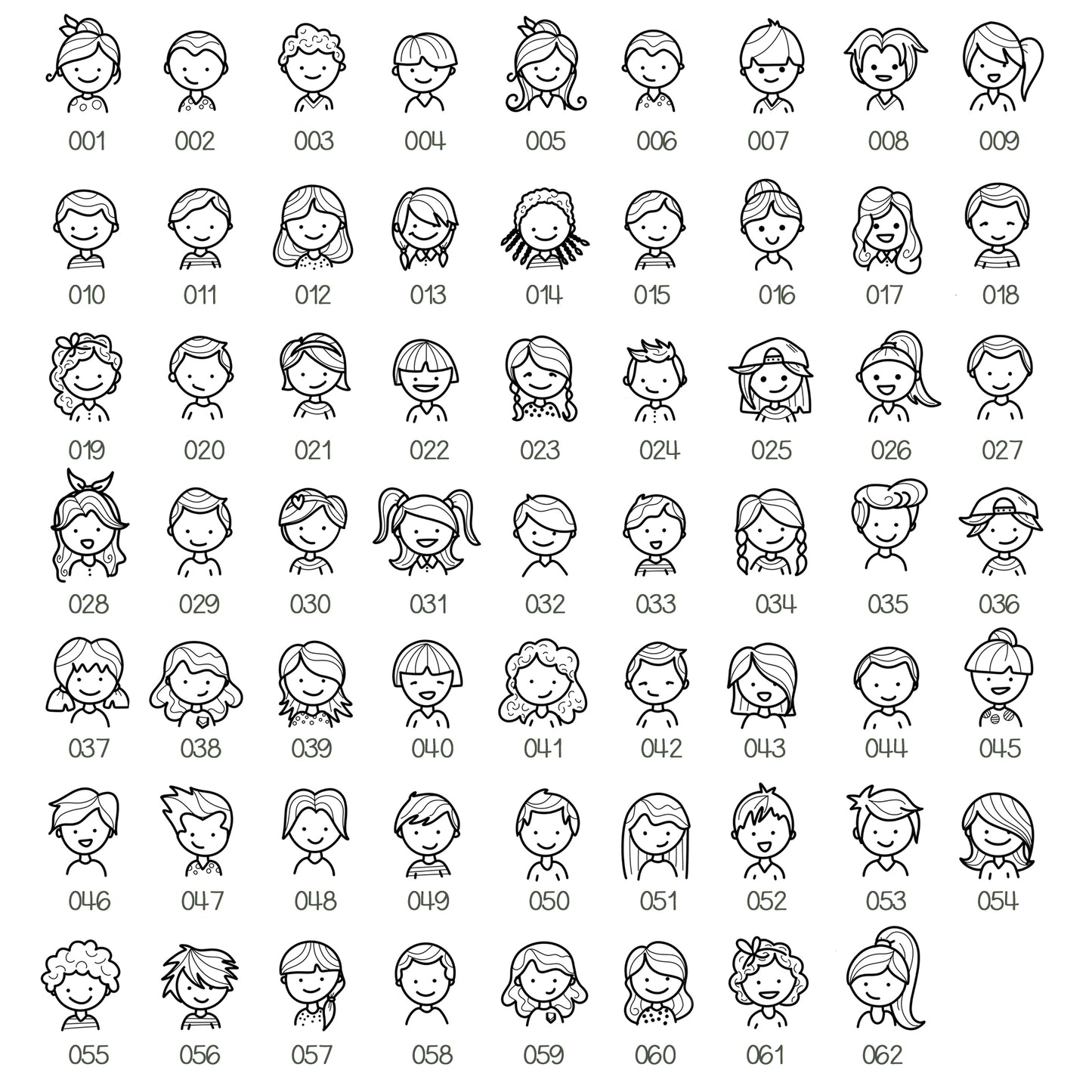 Tag da astuccio/zaino personalizzabili con nome e volto