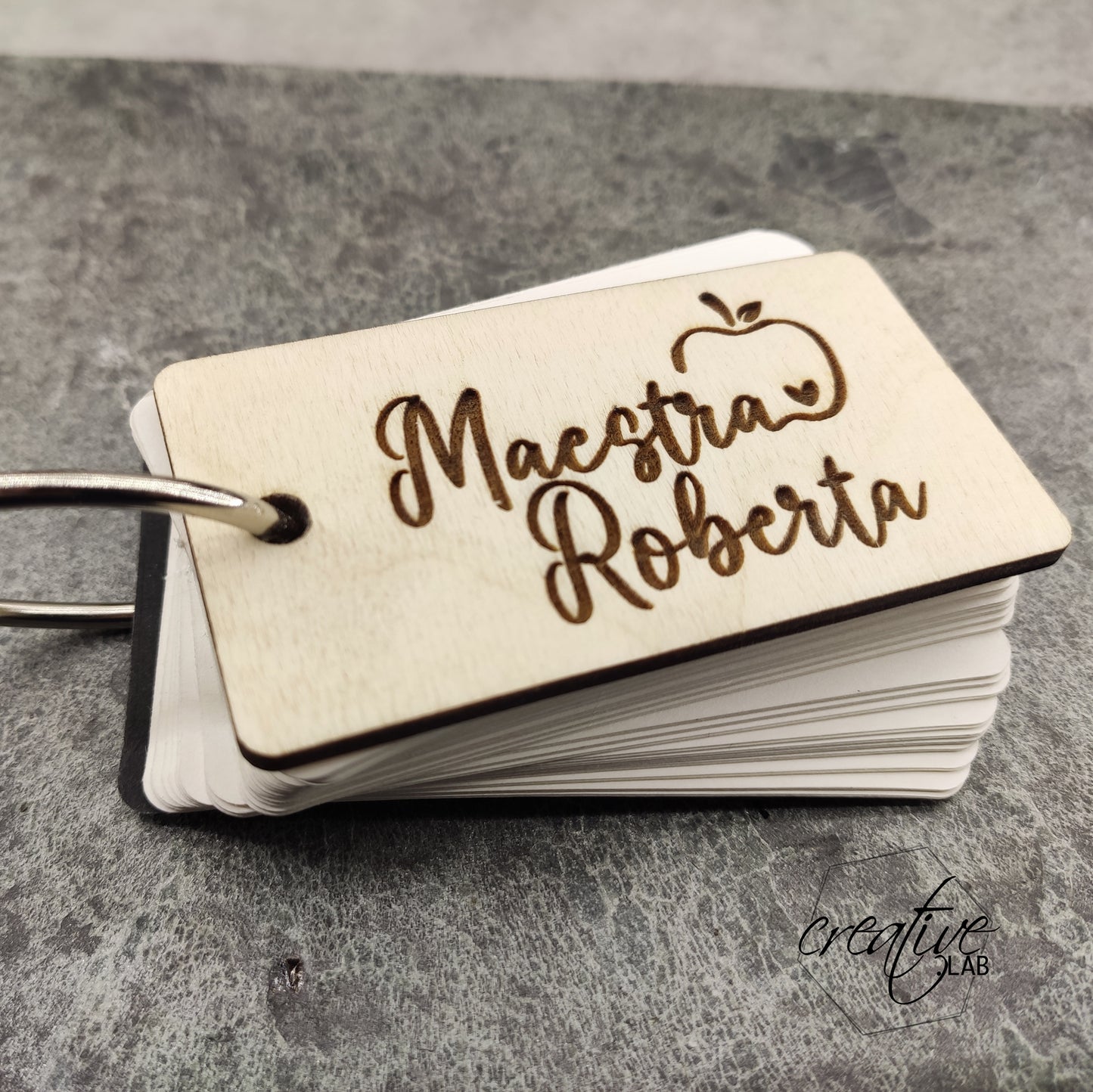 Taccuino personalizzabile per la maestra