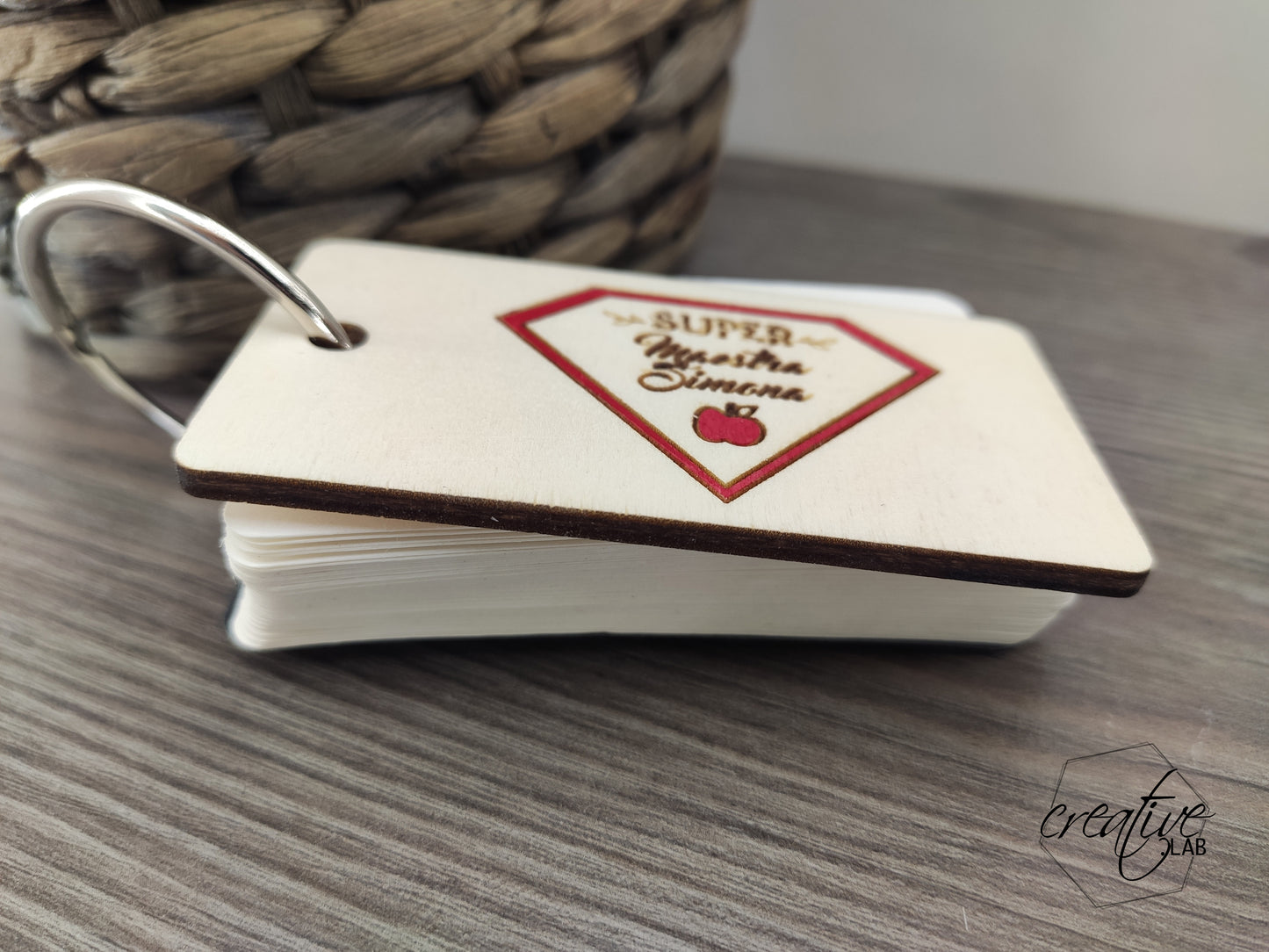 Taccuino personalizzabile per la super maestra