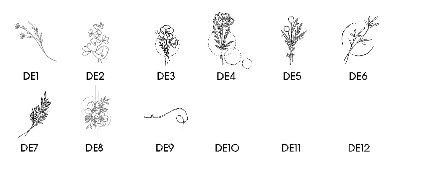 Portachiavi stella doppia con iniziale (R23)