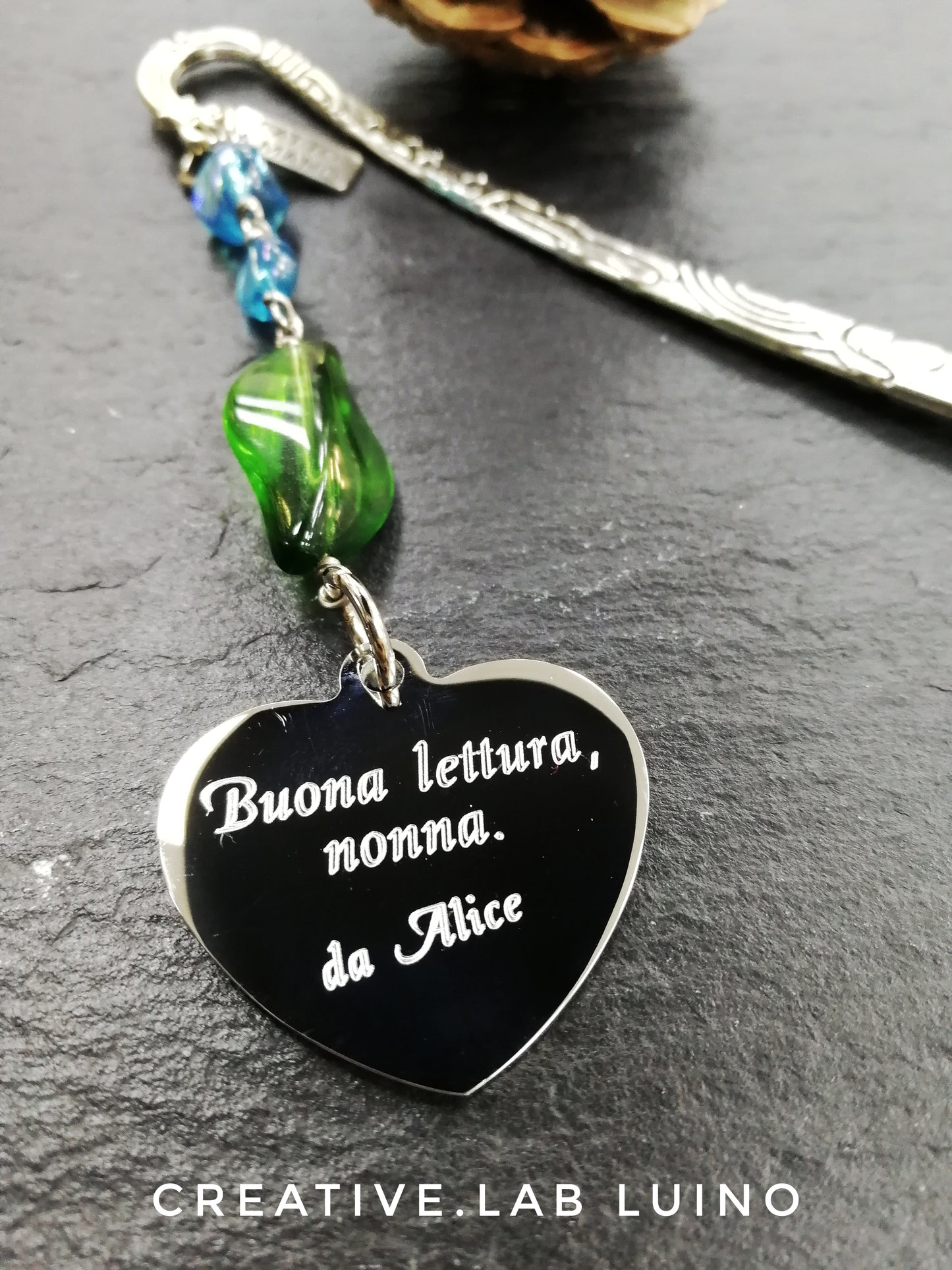 Segnalibro cuore personalizzabile (C9+segnal)