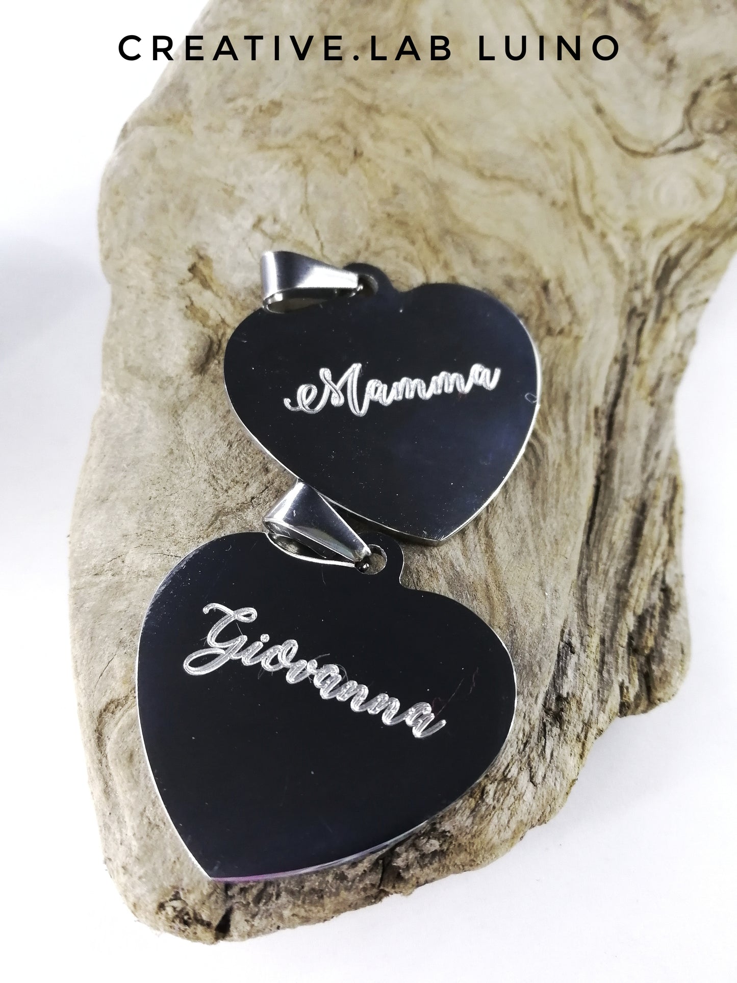 Ciondolo a cuore personalizzato (C9)