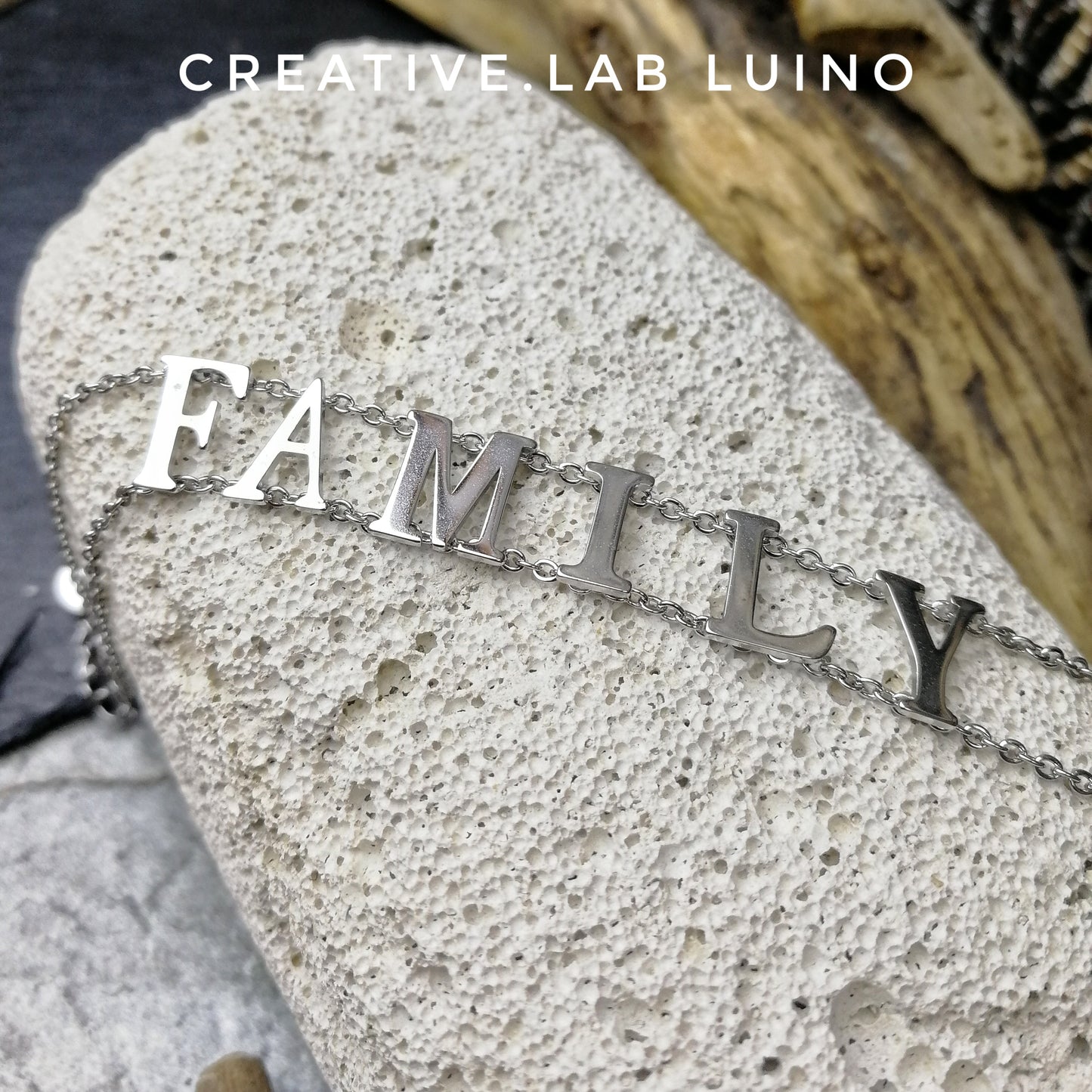 Bracciale Family in acciaio (G127)