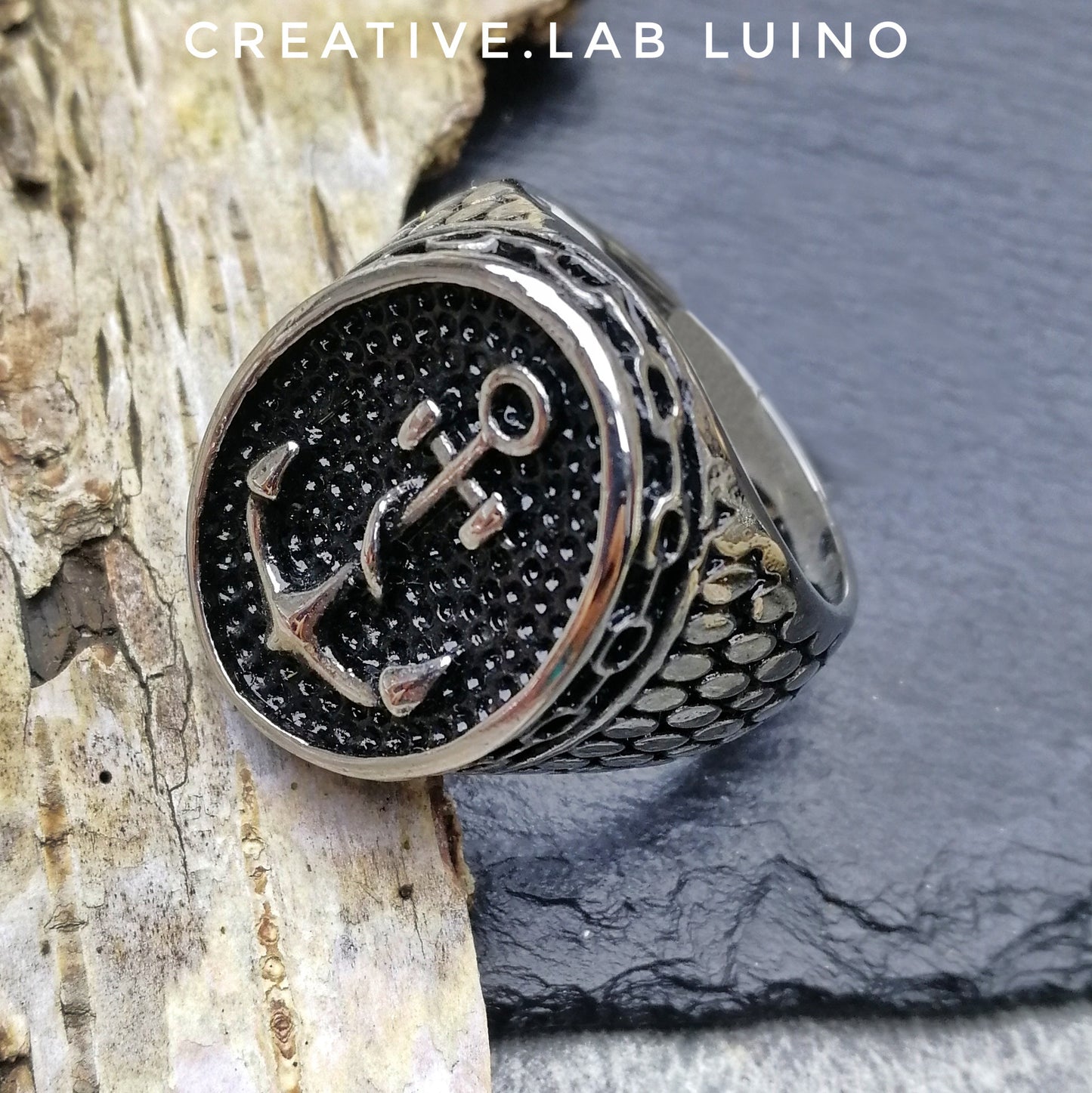 Anello da uomo ancora