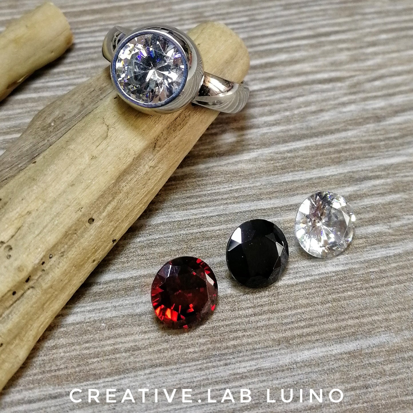 Anello componibile con cristalli