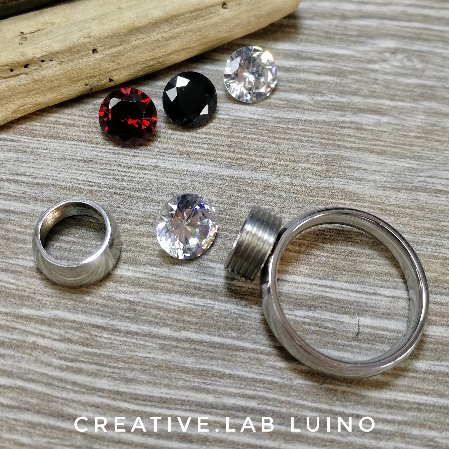 Anello componibile con cristalli