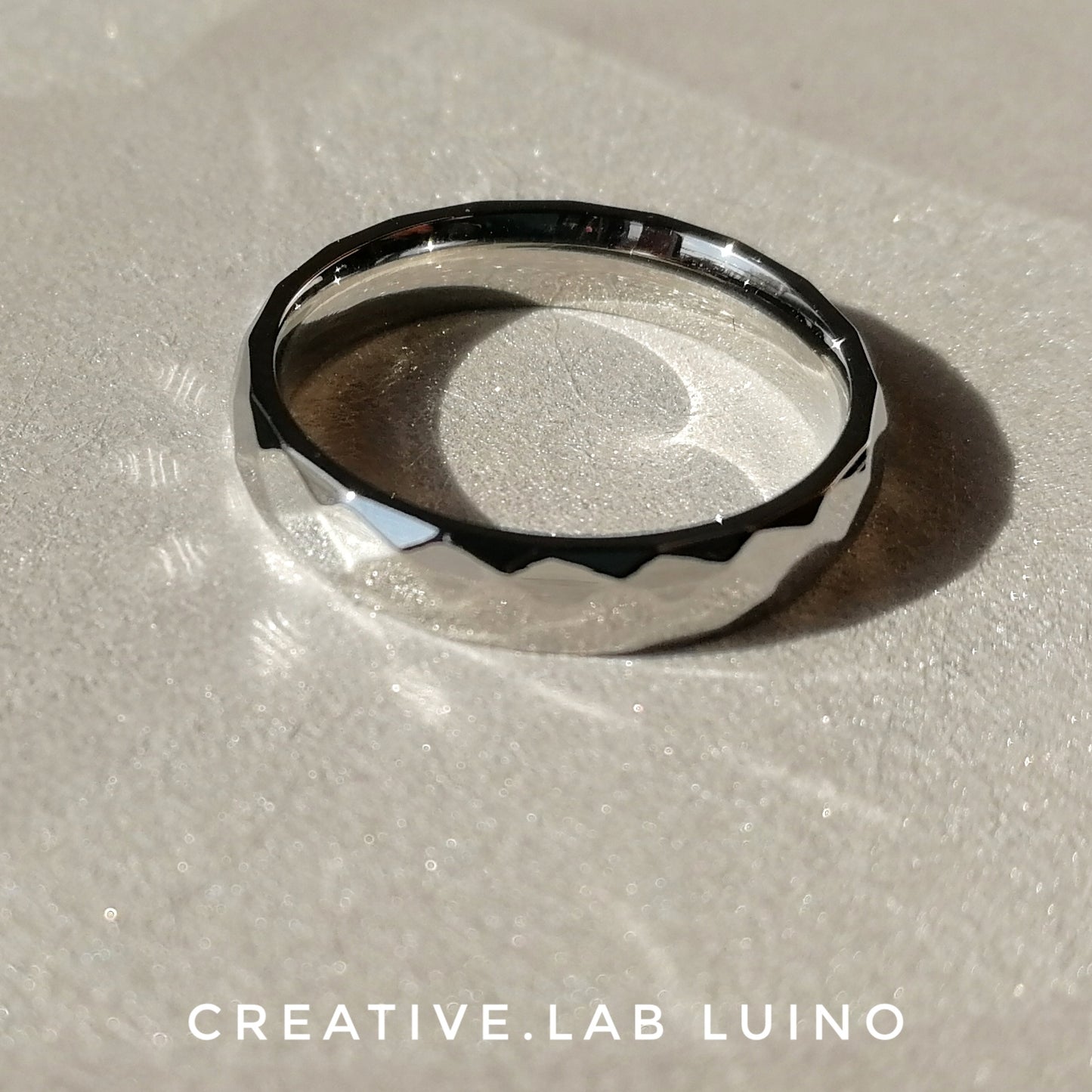 Anello fedina in acciaio