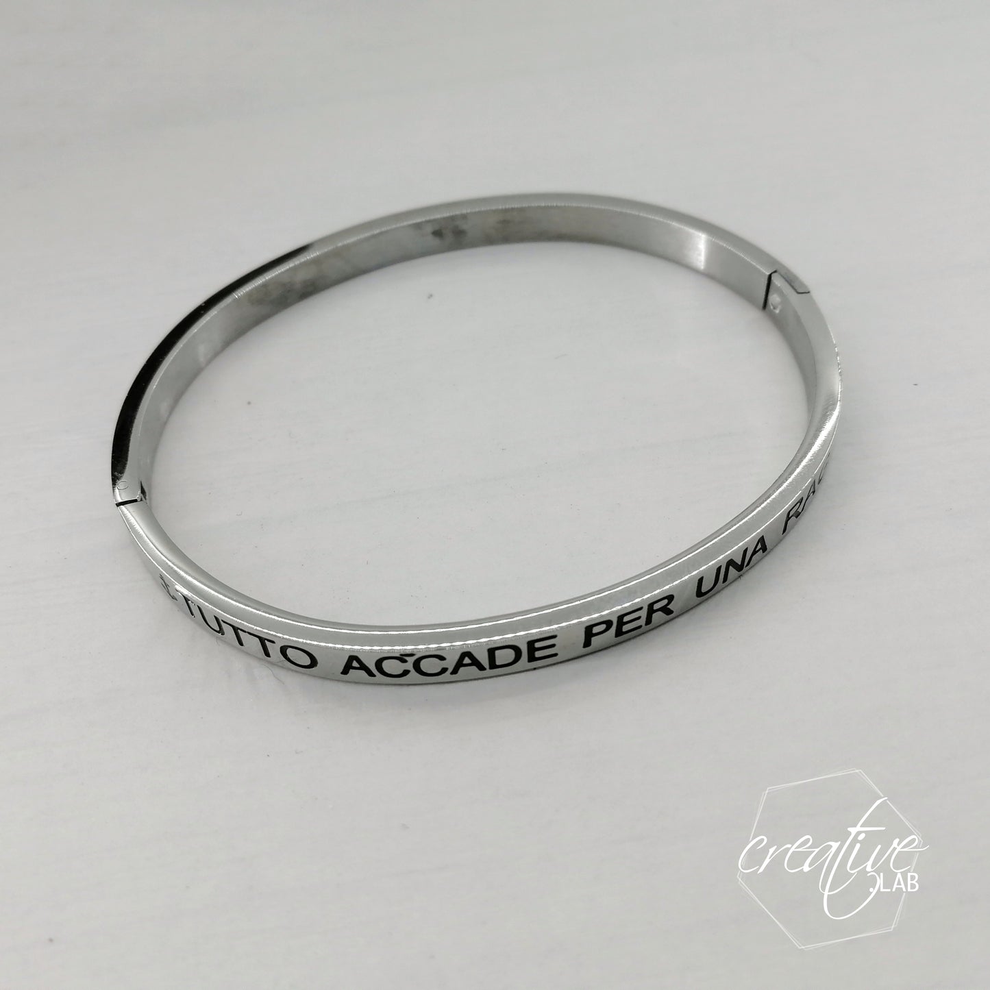 Bracciale a manetta "Mamma sei la nostra regina"