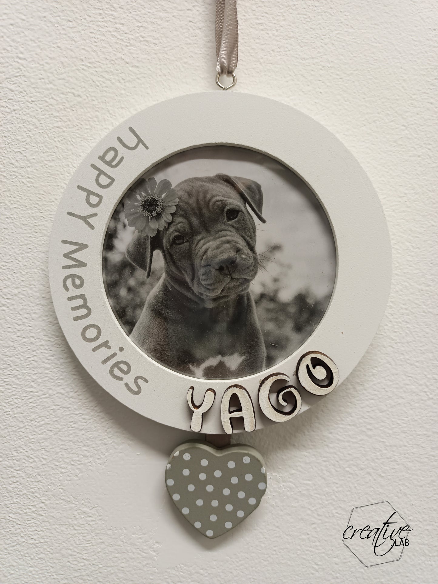 Cornice Happy Memories bianca - personalizzabile