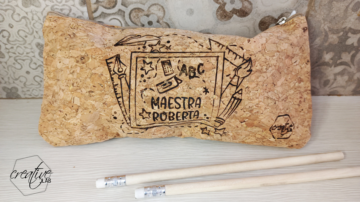 Astuccio in sughero, personalizzabile