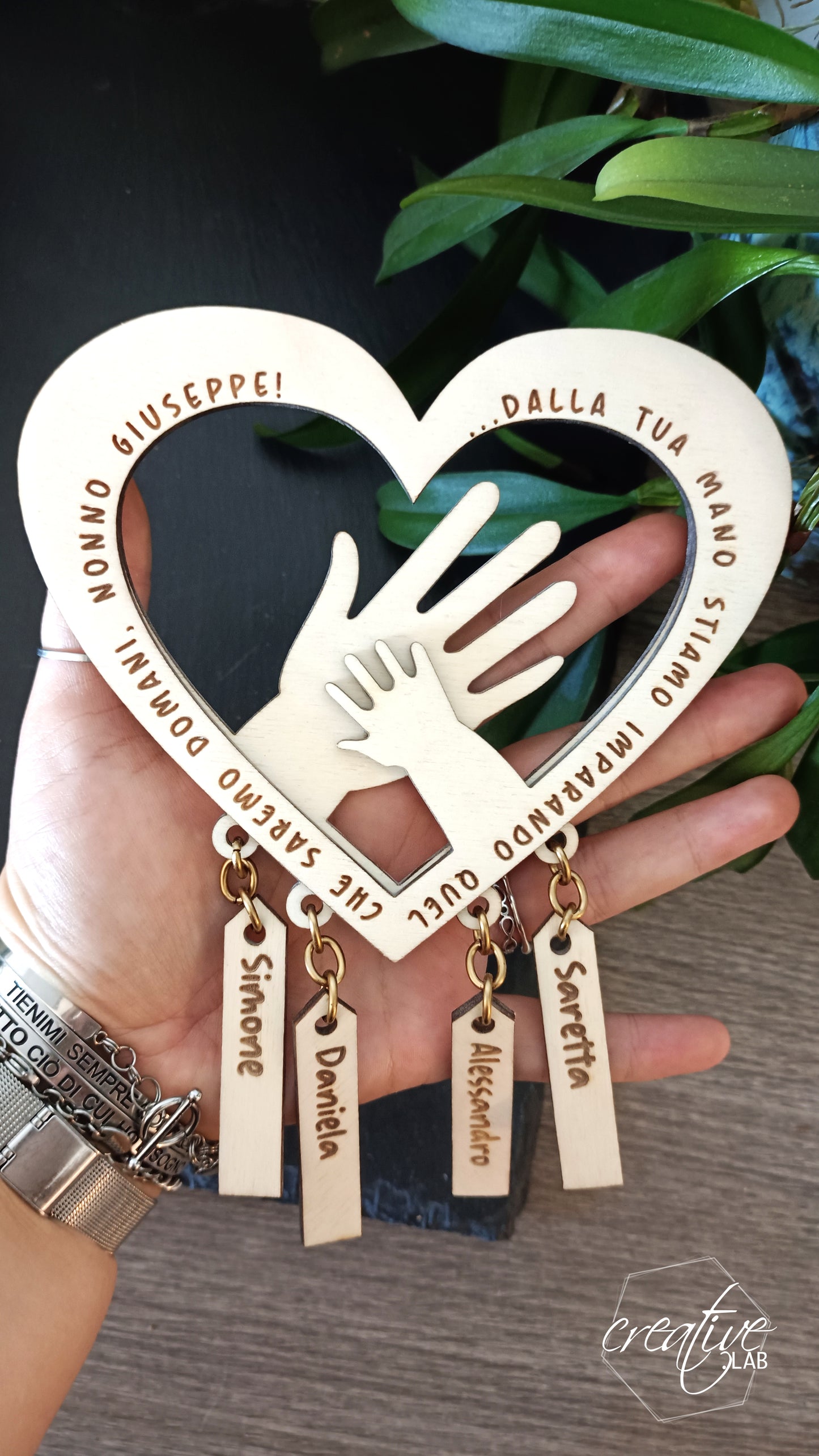 Decorazione per i nonni, personalizzabile