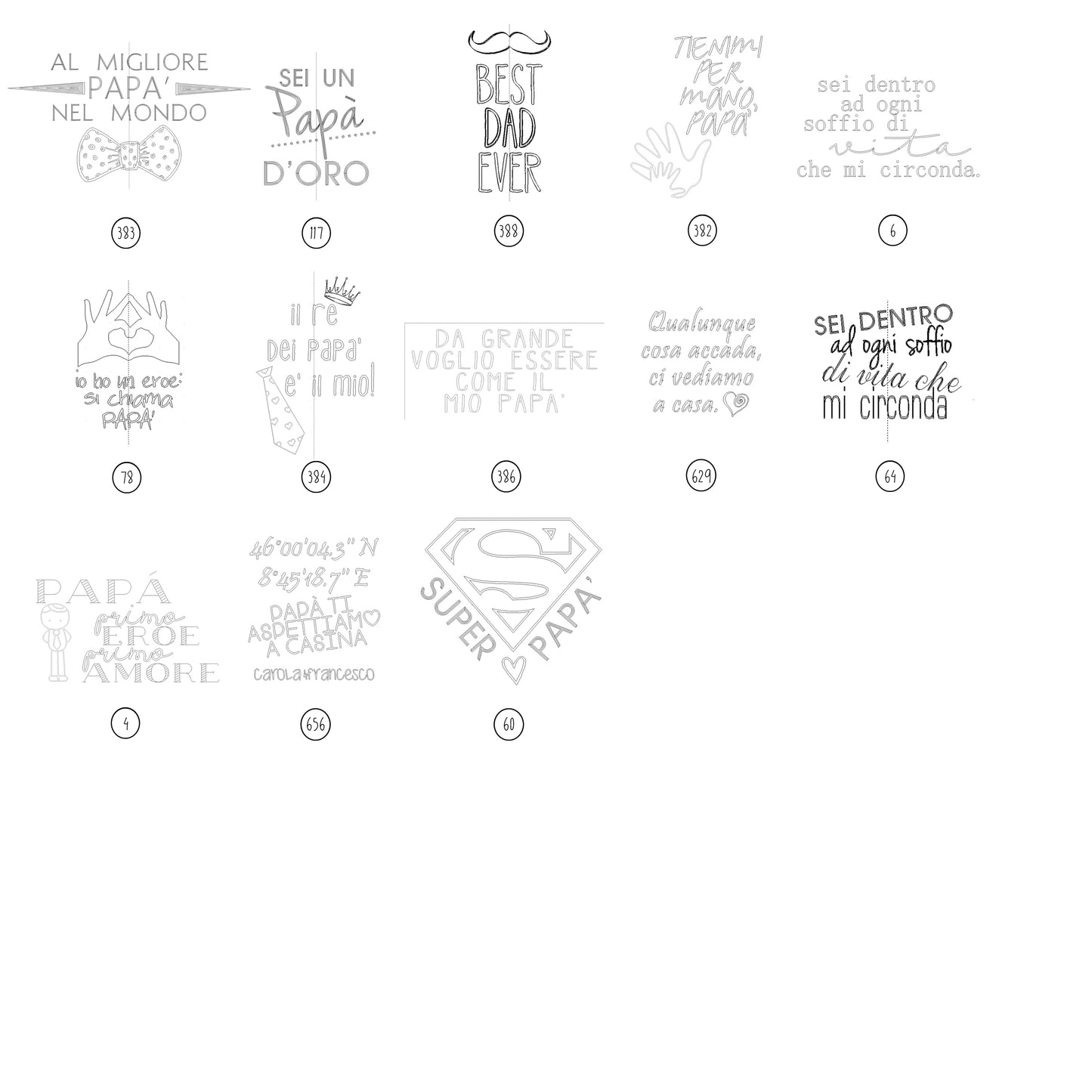 Portachiavi tondo per il papà (R25)