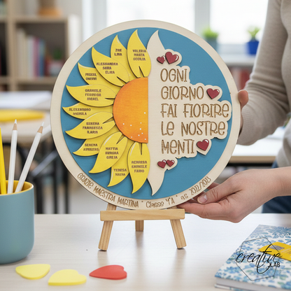 Girasole personalizzabile per insegnanti