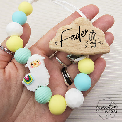 Porta ciuccio personalizzabile - tema lama
