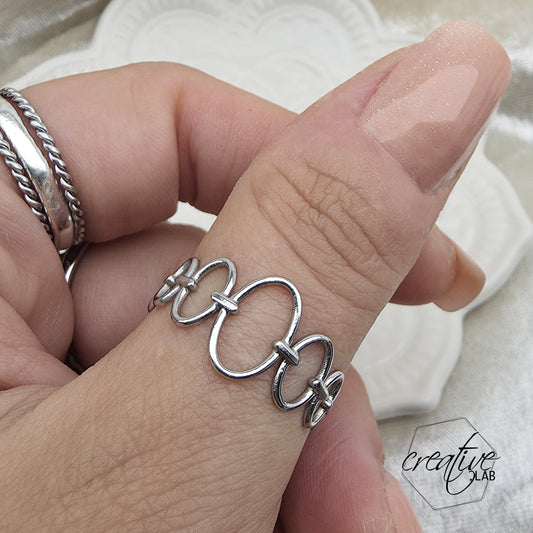 Anello in acciaio Circle