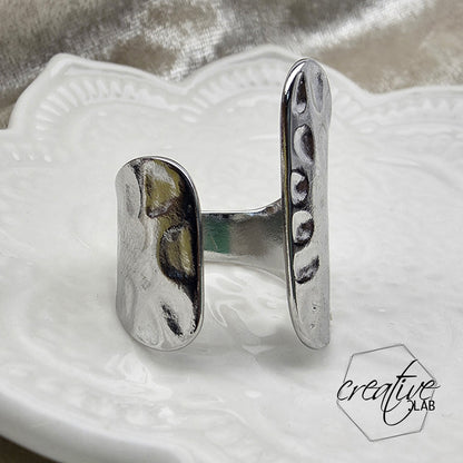 Anello in acciaio Anima Ruvida