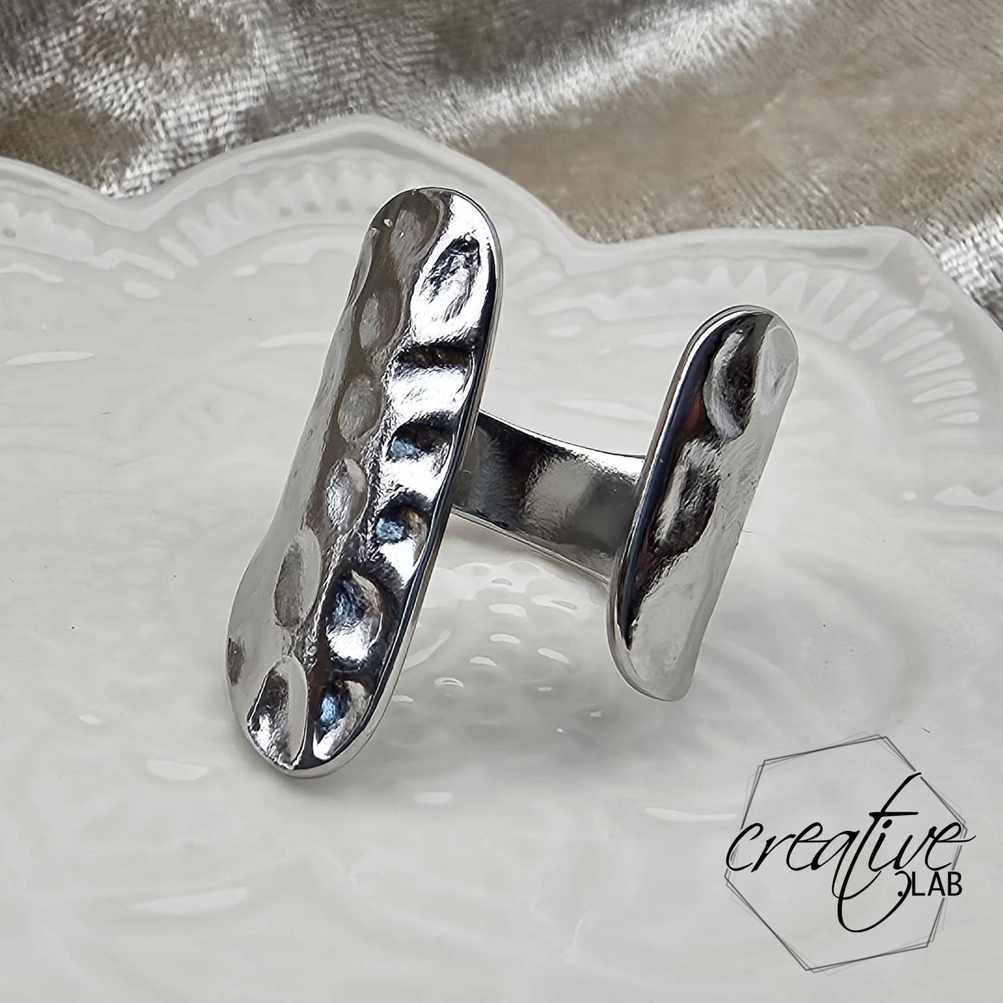 Anello in acciaio Anima Ruvida