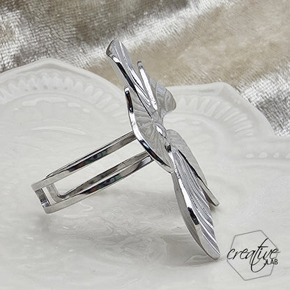 Anello in acciaio Gran Fiore