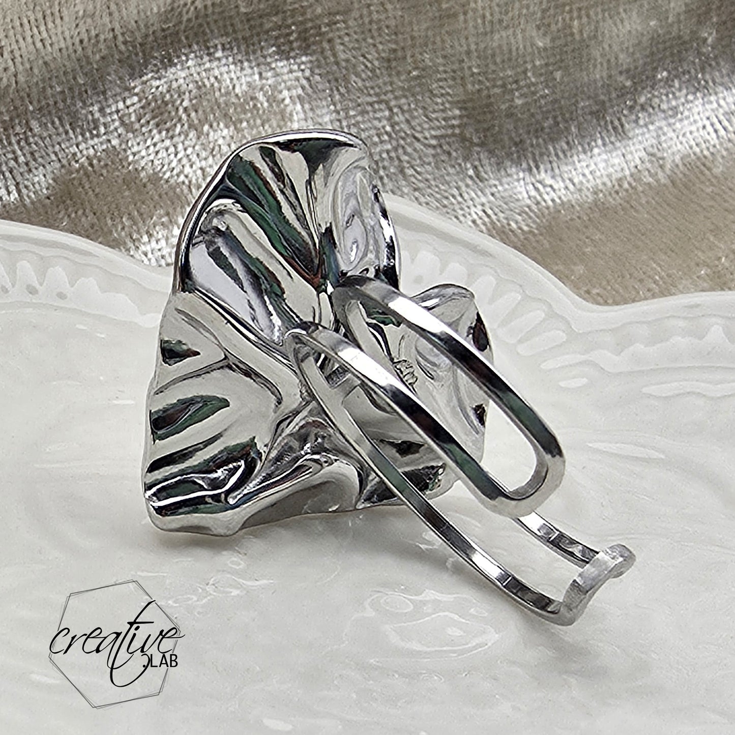 Anello in acciaio Cuore Stroppicciato