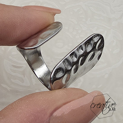 Anello in acciaio Anima Ruvida