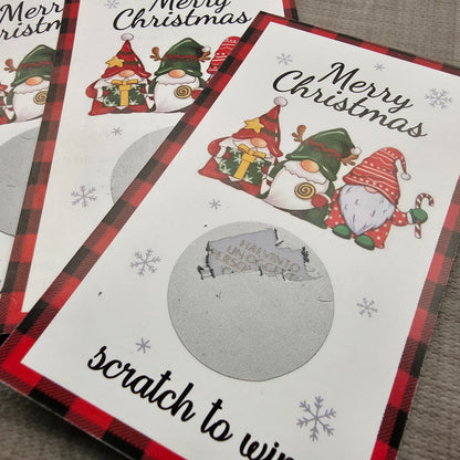Card gratta e vinci Natale