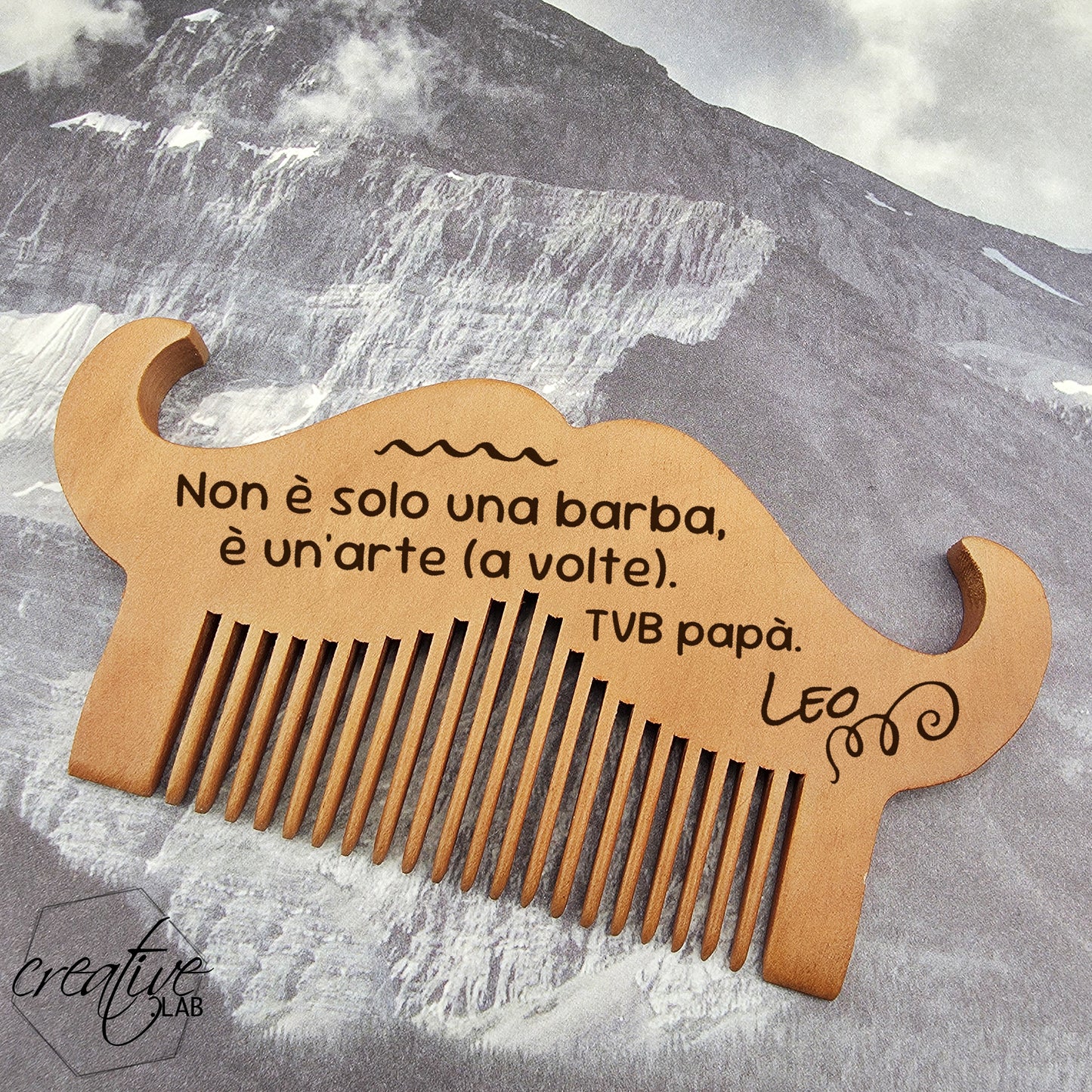 Pettine per barba personalizzabile