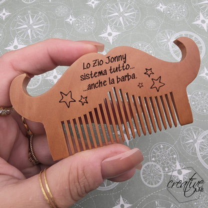 Pettine per barba personalizzabile