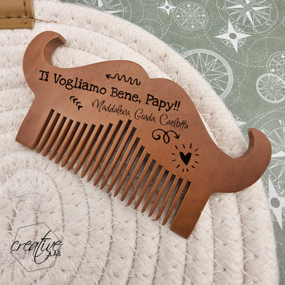 Pettine per barba personalizzabile