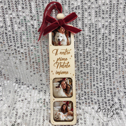 Decorazione natalizia con foto personalizzabili