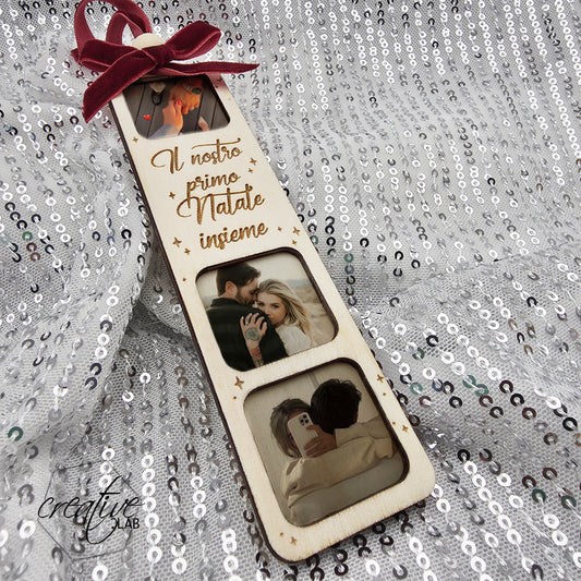 Decorazione natalizia con foto personalizzabili