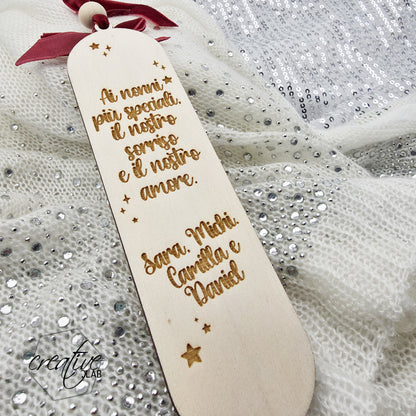 Decorazione Natalizia con fotografia, personalizzabile