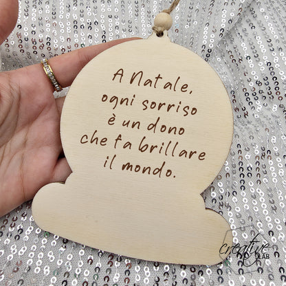 Pallina di Natale Boccia di neve, personalizzabile