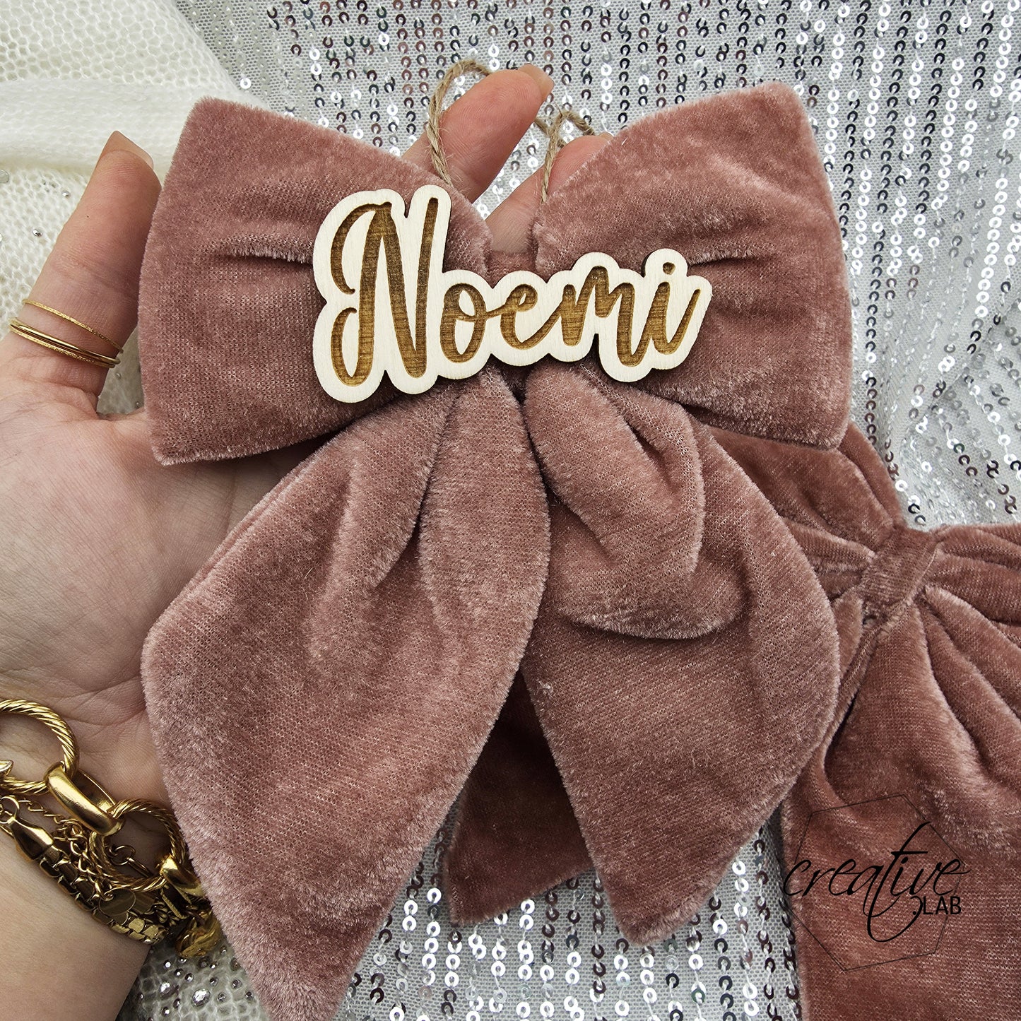 Fiocco peluche personalizzabile