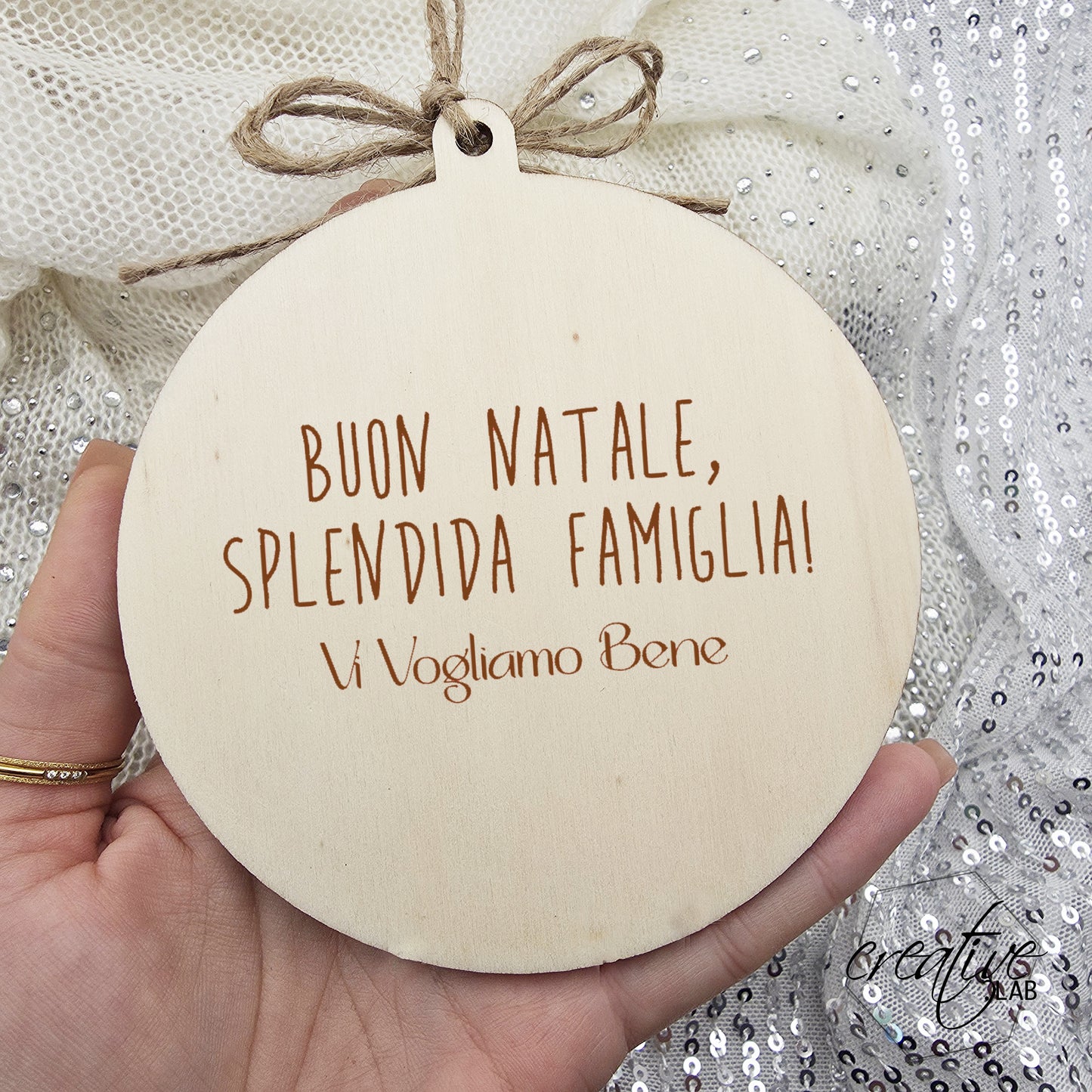 Pallina di Natale palo direzionale , personalizzabile