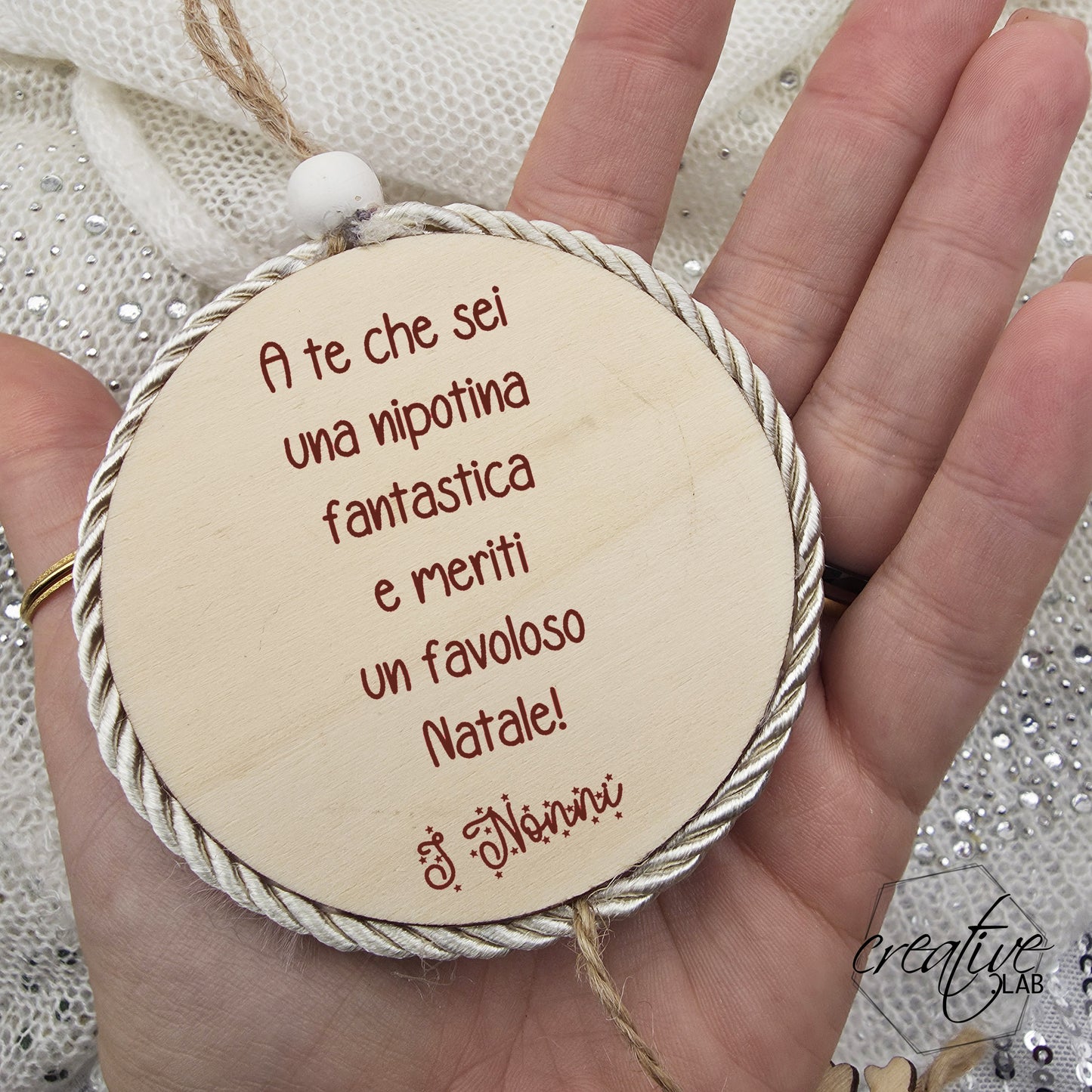 Pallina rosa in morbido peluche, personalizzabile