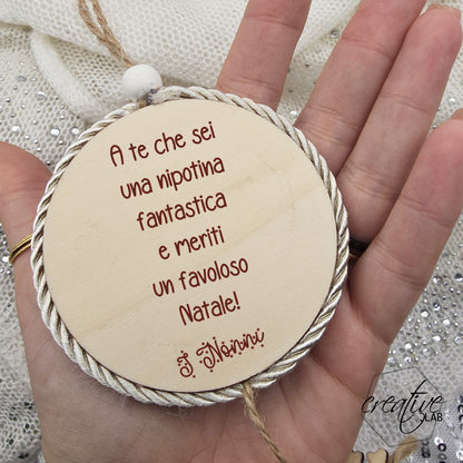 Pallina rosa in morbido peluche, personalizzabile